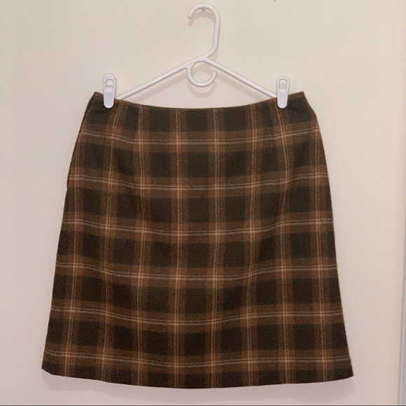 Jessica Sports Vintage Wool Blend Plaid Mini skirt Size large - Picture 12 of 13